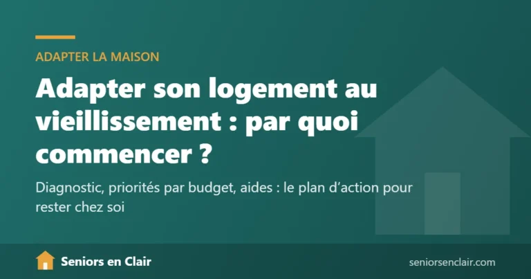 Adapter son logement au vieillissement : par quoi commencer ?