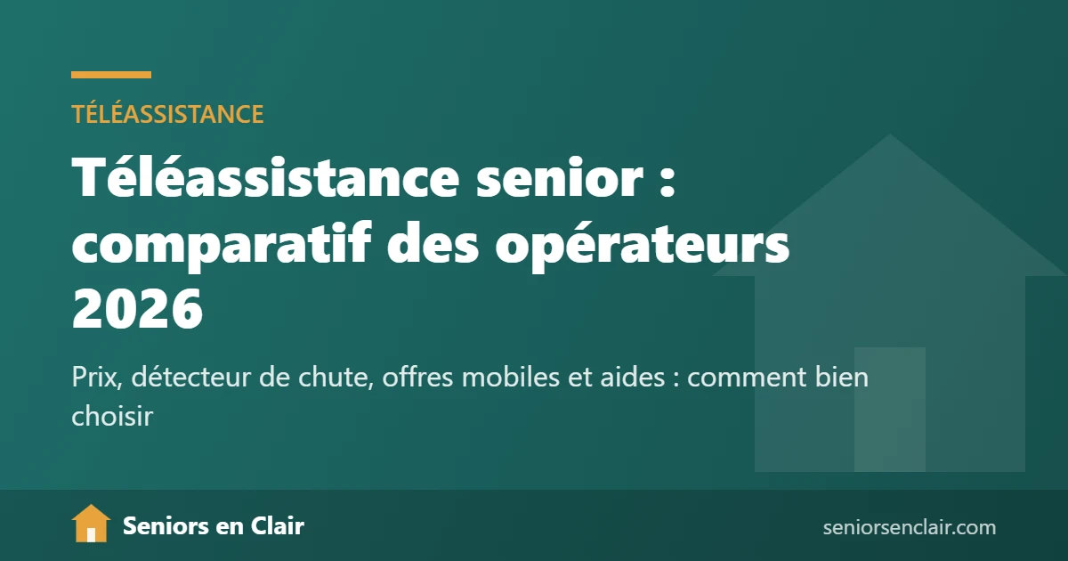 Téléassistance senior : comparatif des opérateurs 2026