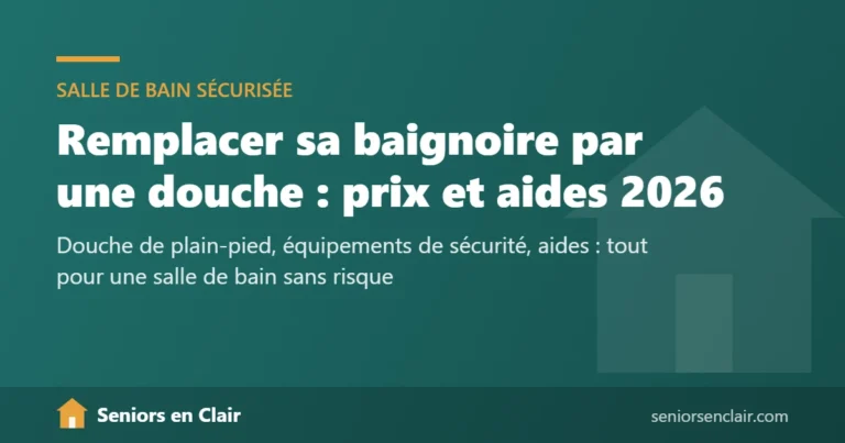 Remplacer sa baignoire par une douche : prix et aides 2026